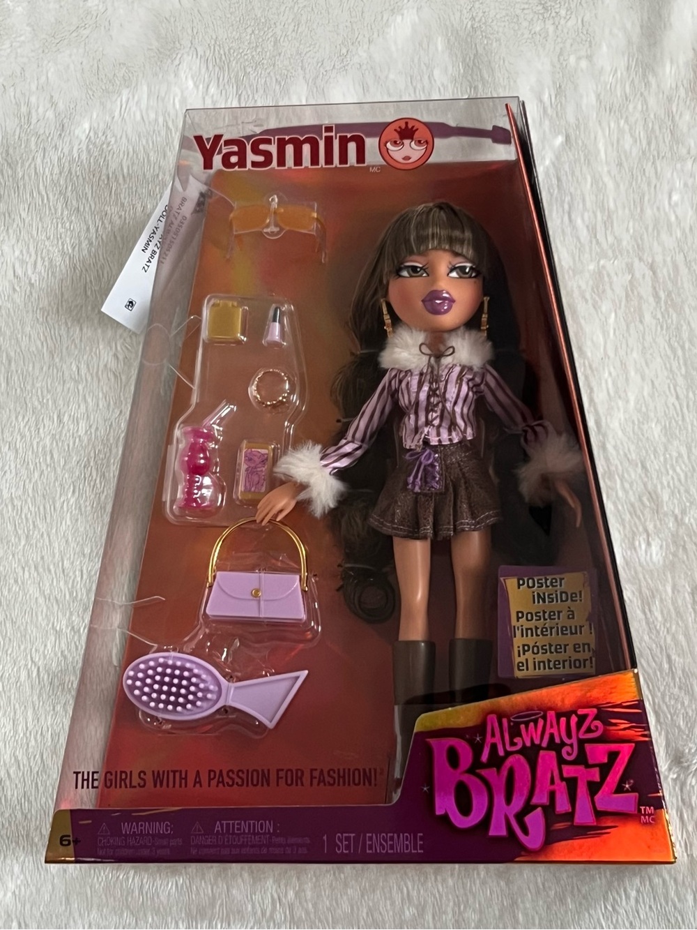 Yasmin Fashion Doll with Pink Accessories